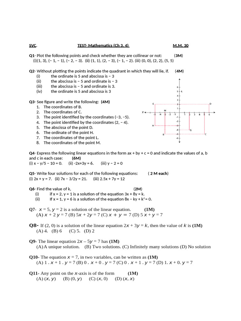 CH 3 J4 Maths Class 9 | PDF