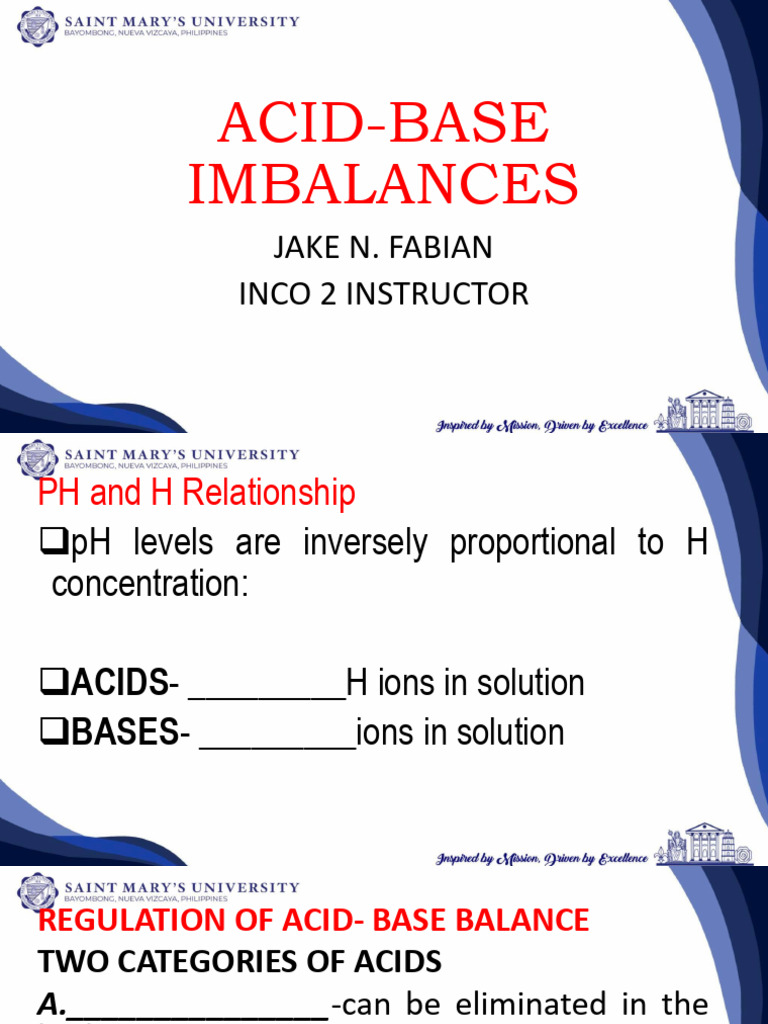 Understanding Acid-Base Imbalances | PDF | Ph | Physiology