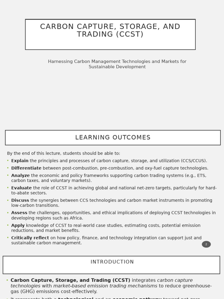 Carbon Capture and Trading Strategies | PDF | Carbon Capture And ...