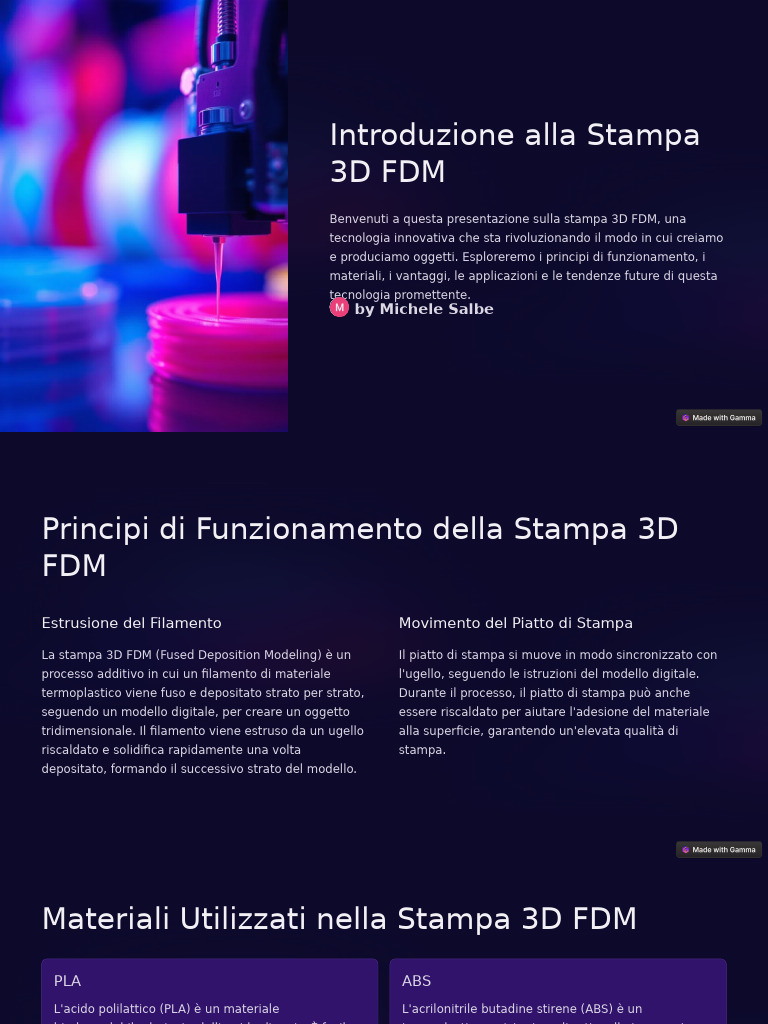 Introduzione Alla Stampa 3D FDM | PDF