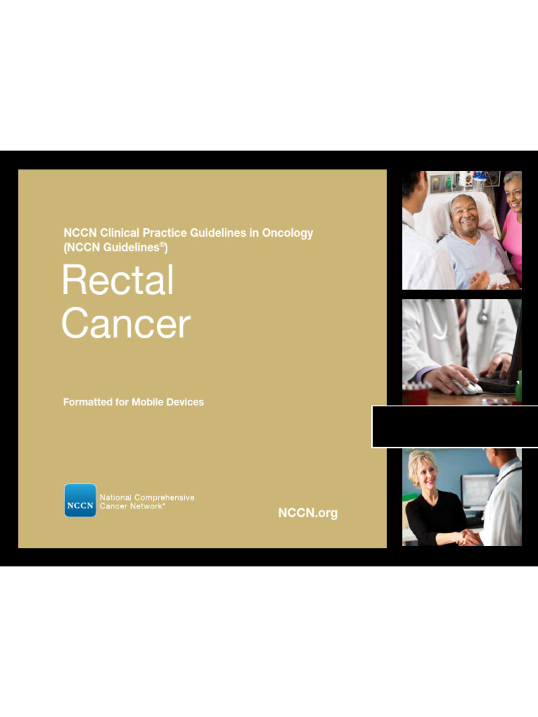 NCCN Guidelines for Rectal Cancer 2022 | PDF | Radiation Therapy ...