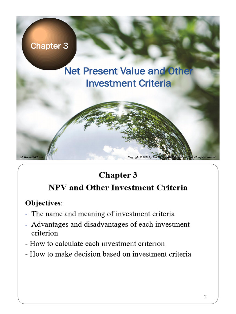 PowerPoint 1 | PDF | Internal Rate Of Return | Net Present Value