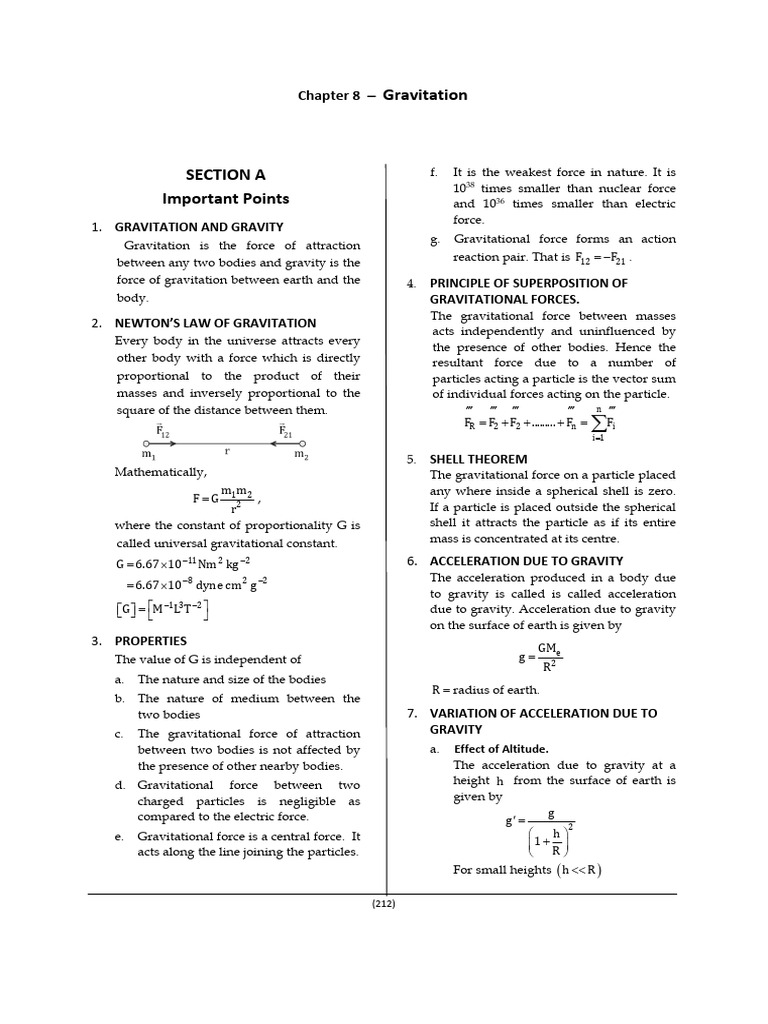 Gravitational Forces and Their Effects | PDF | Orbit | Force