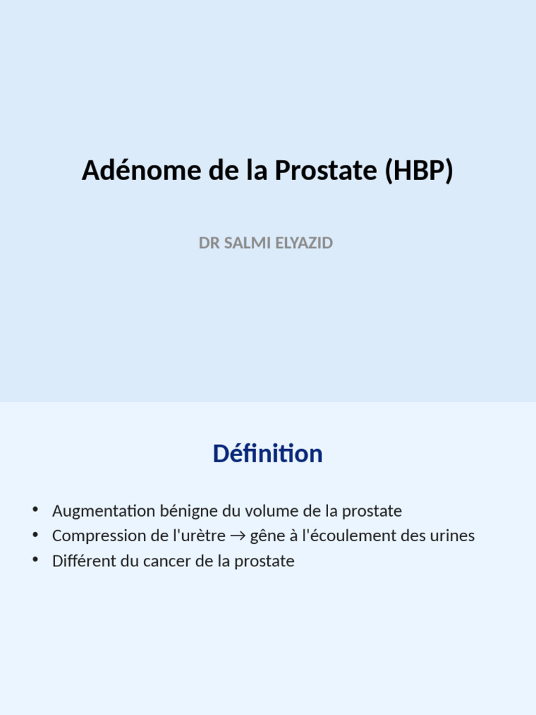 Adénome de la Prostate Symptômes et Traitements PDF — free download