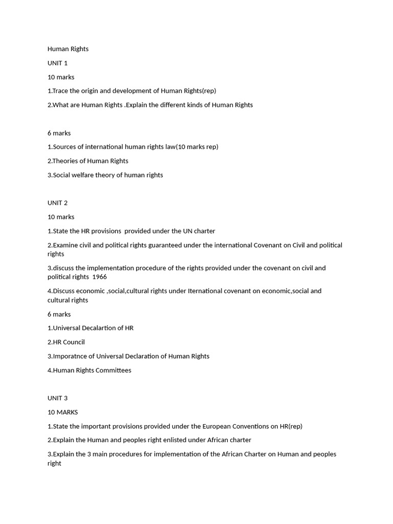Human Rights | PDF