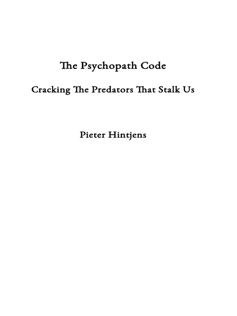 Understanding Psychopathy Explained | PDF