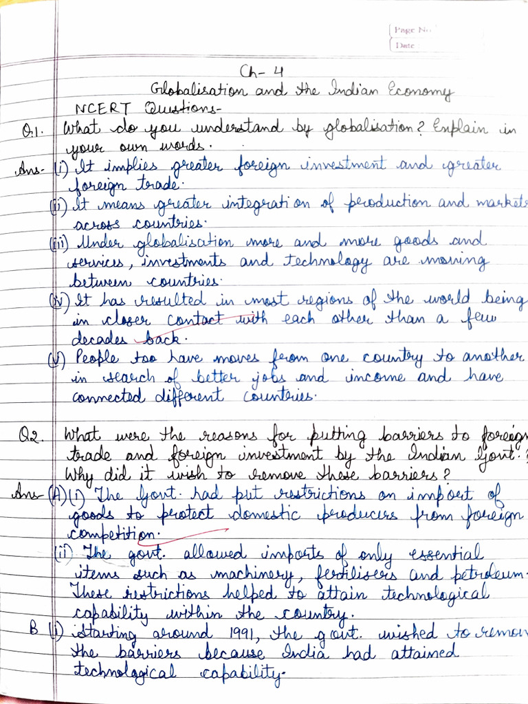Updated Notes of CH Globalisation | PDF