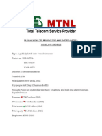 Company Proflile MTNL