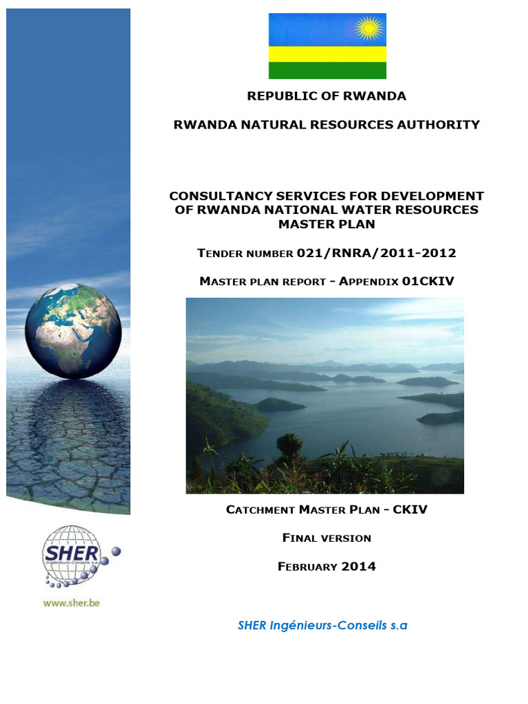 Rwanda National Water Resources Plan | PDF | Water | Drainage Basin