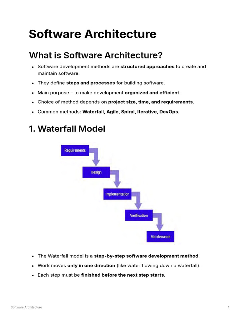 Software Architecture | PDF | Software Quality | Scrum (Software ...