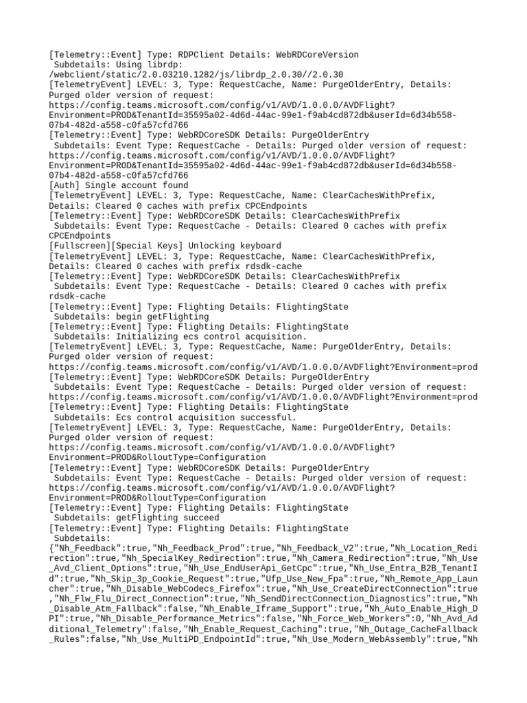 Web Client Logs | PDF | Software | Computing