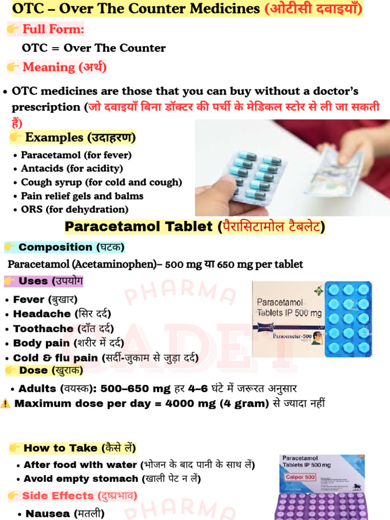 OTC Medicine | PDF