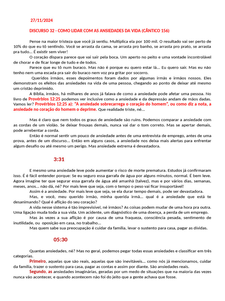 Como Lidar com Ansiedades da Vida | PDF | Ansiedade | Oração