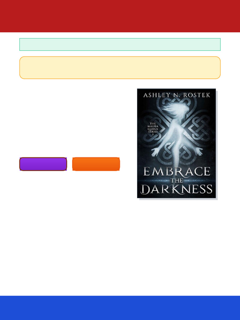 Embrace The Darkness (Maura Quinn #1) 1st Edition Ashley N. Rostek ...