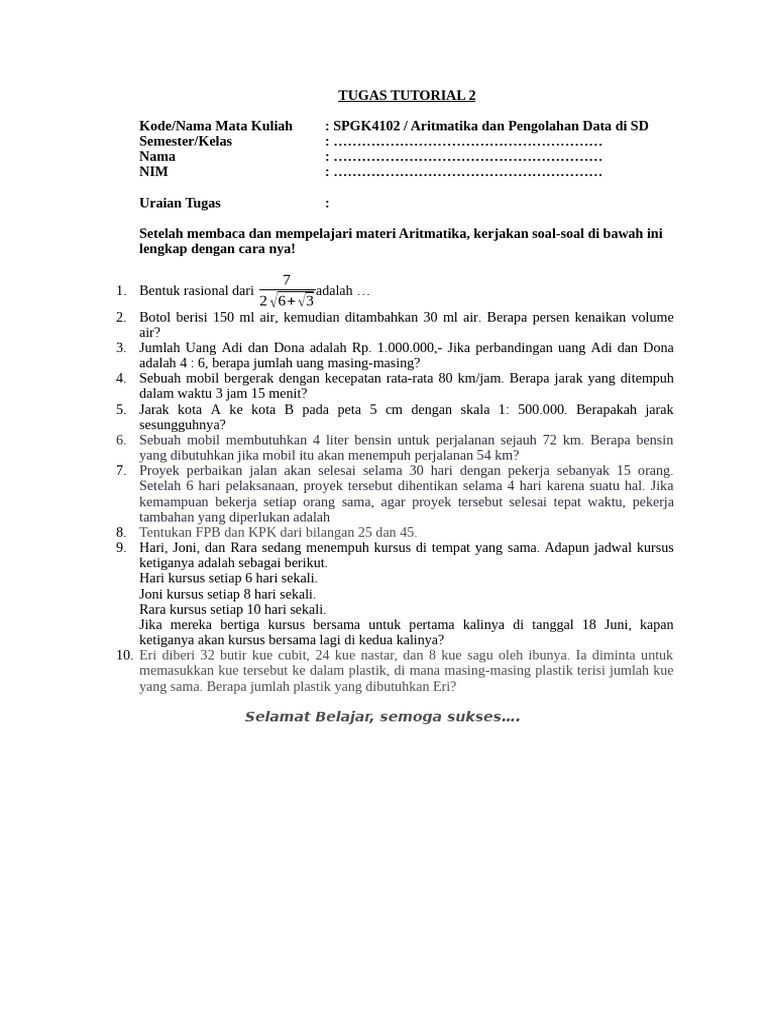 Tugas Tutorial 2 | PDF