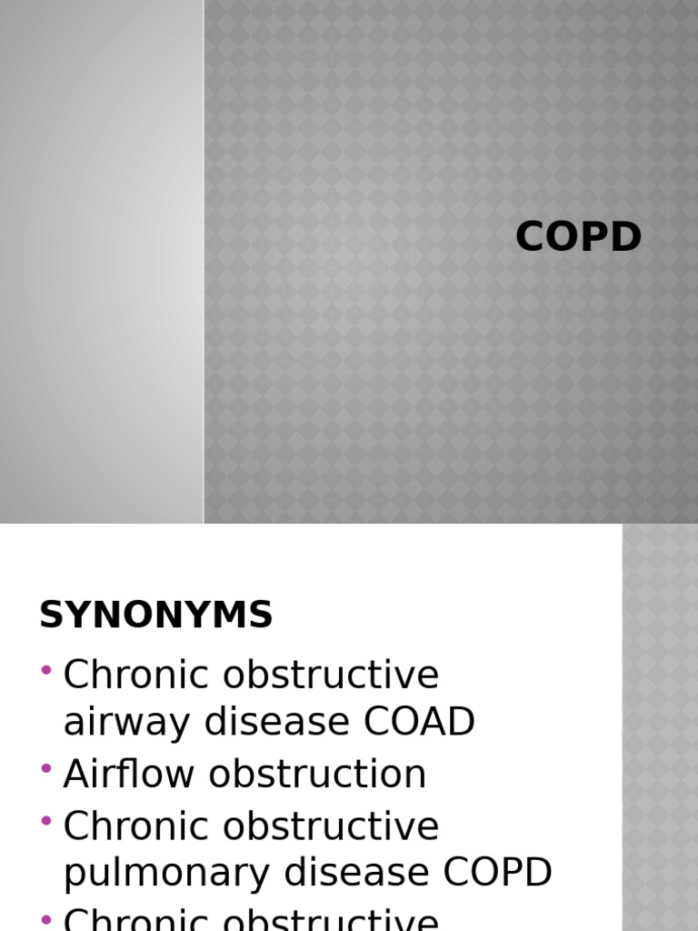 .pptx | PDF | Chronic Obstructive Pulmonary Disease | Respiratory Tract