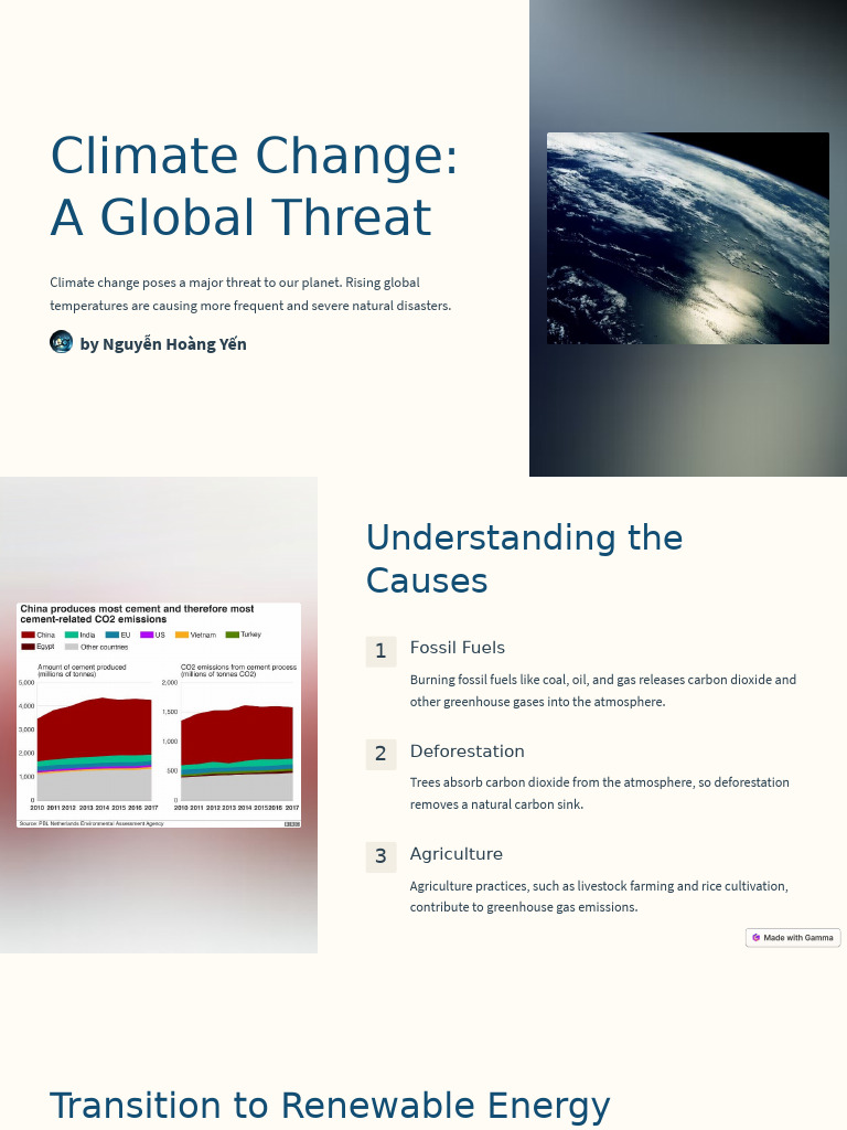 Climate Change A Global Threat | PDF