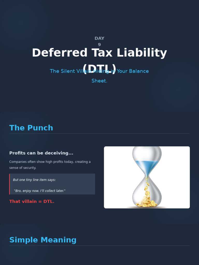 Deferred Tax Liability (DTL) | PDF | Deferred Tax | Depreciation