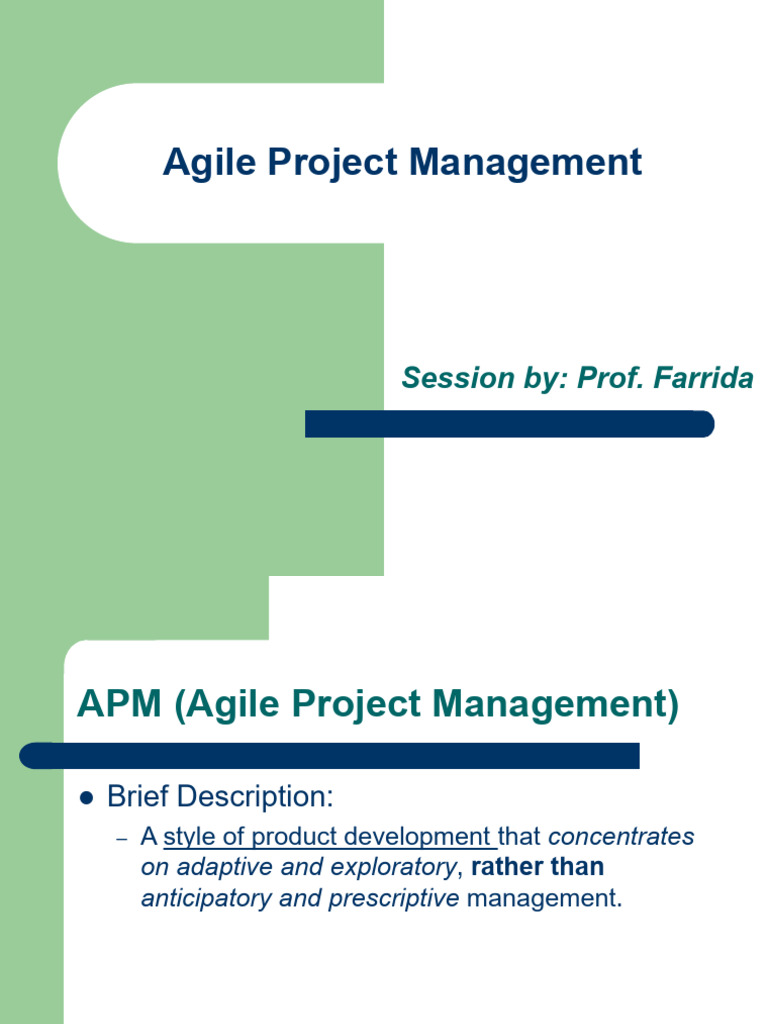 Agile Project Management (Final) | PDF | Scrum (Software Development ...