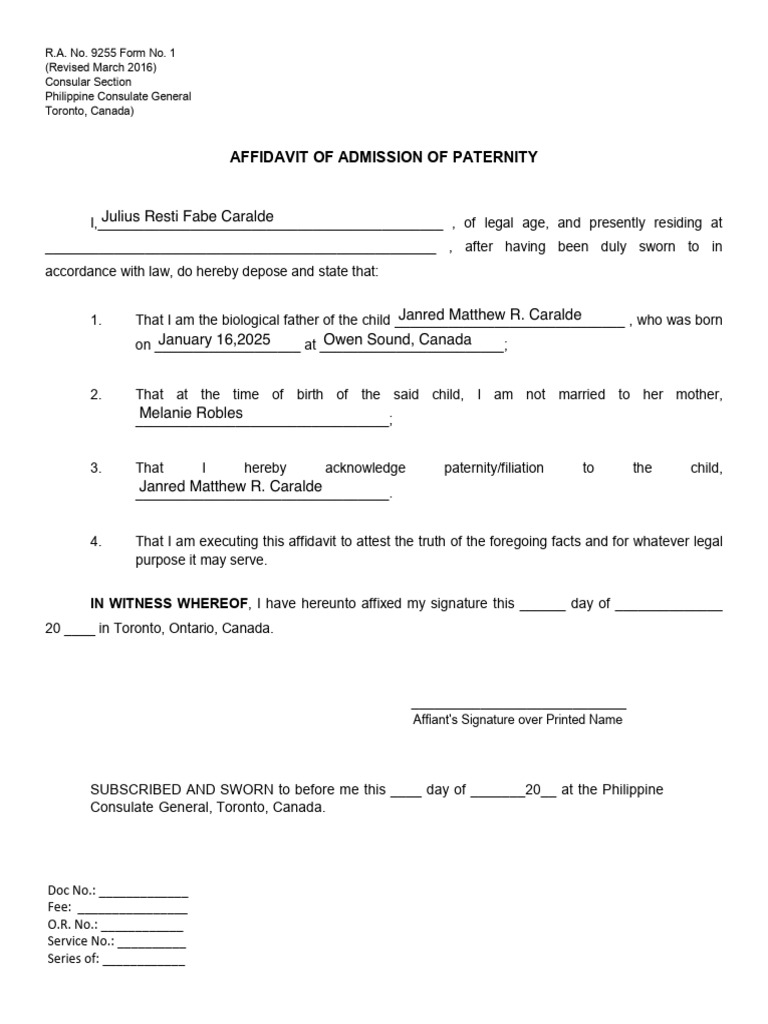 AAP Form | PDF