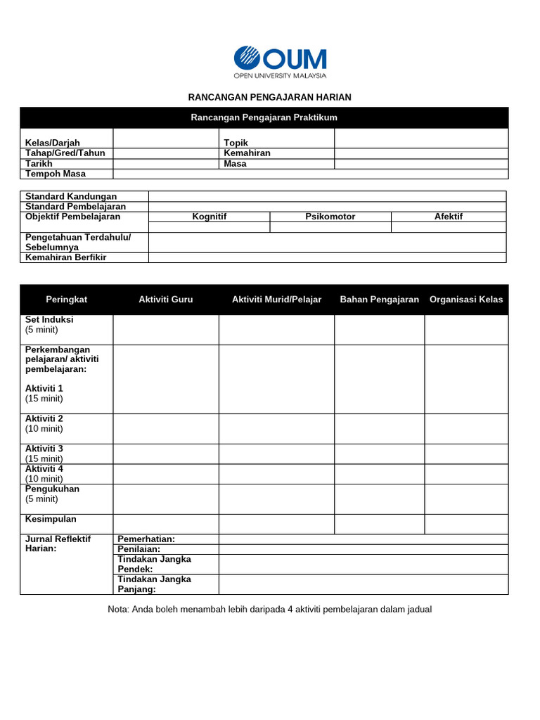 Template RPH | PDF