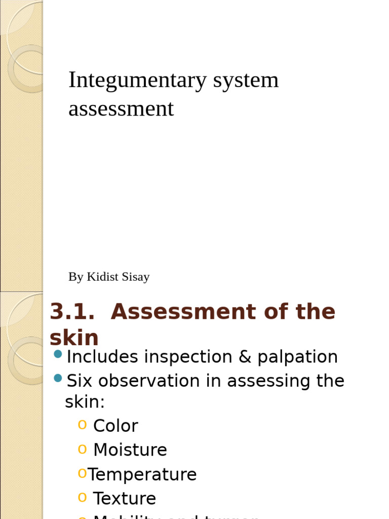 Skin Assessment 092408 | PDF | Nail (Anatomy) | Skin
