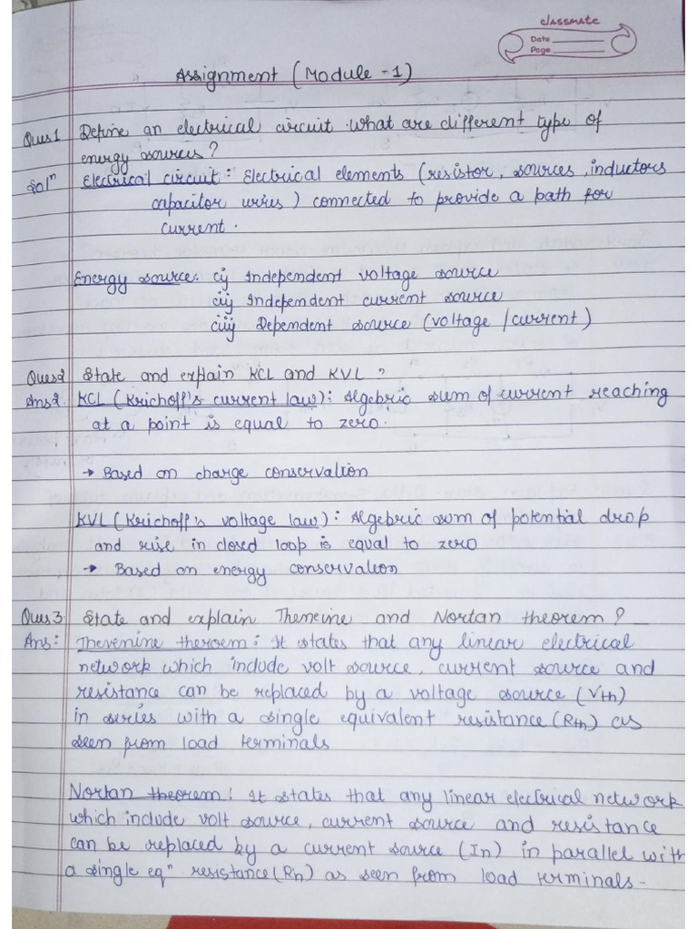 BEE Assignment | PDF