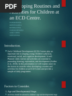 Daily Program Outline for ECD Centre | PDF | Learning | Cognition