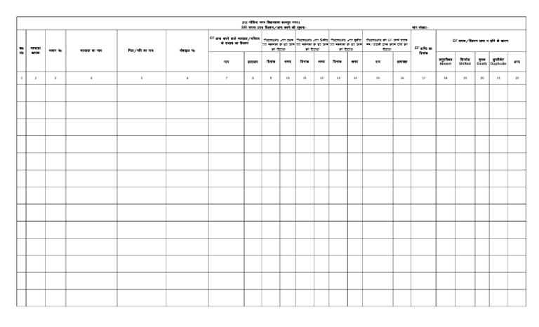 Counting Sheet BLO | PDF