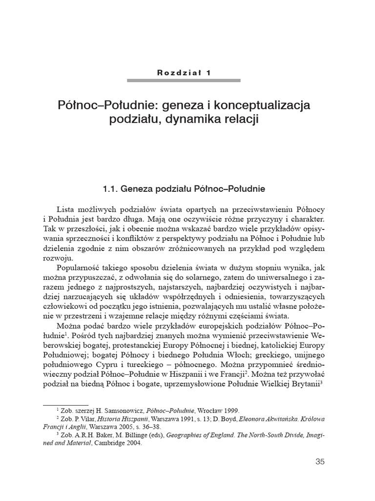 Marcin Wojciech Solarz Północ Południe 1 | PDF