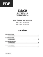 Física - Eletricidade e Fís. Moderna Questões de Vestibular 2011