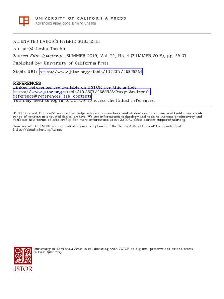 Torchin%2C+Leshu+ +Alienated+Labour%27s+Hybrid+Subjects+Sorr | PDF ...