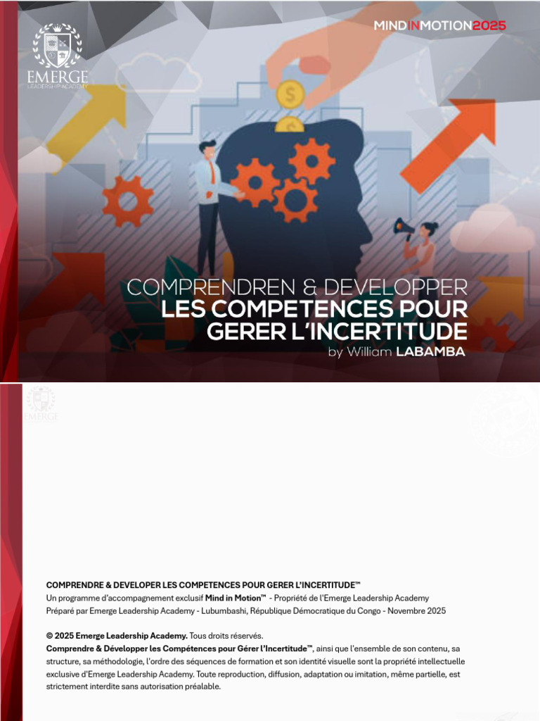 Gérer l'Incertitude : Compétences Clés | PDF | Business | Économie