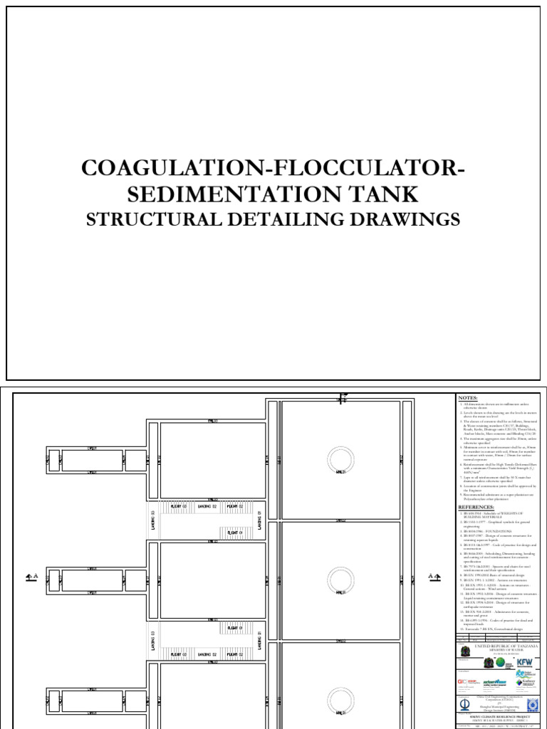Struct Coag-Flocc-Sedim Detailing v1 | PDF | Concrete | Materials
