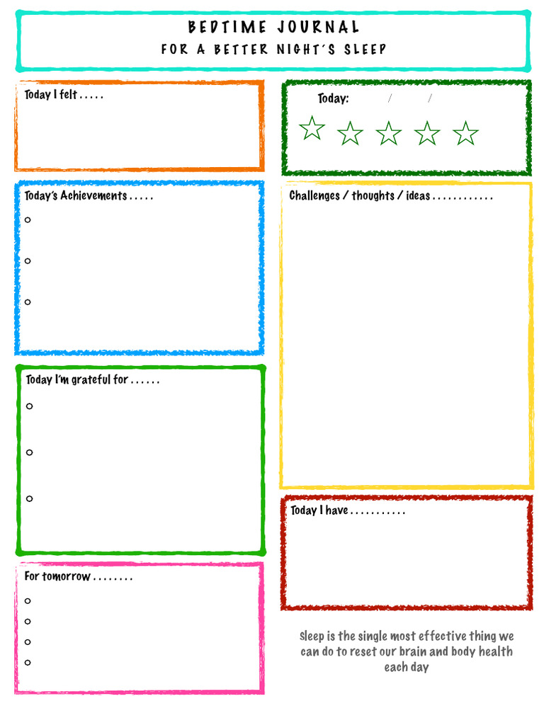 Bedtime Journal for Better Sleep | PDF