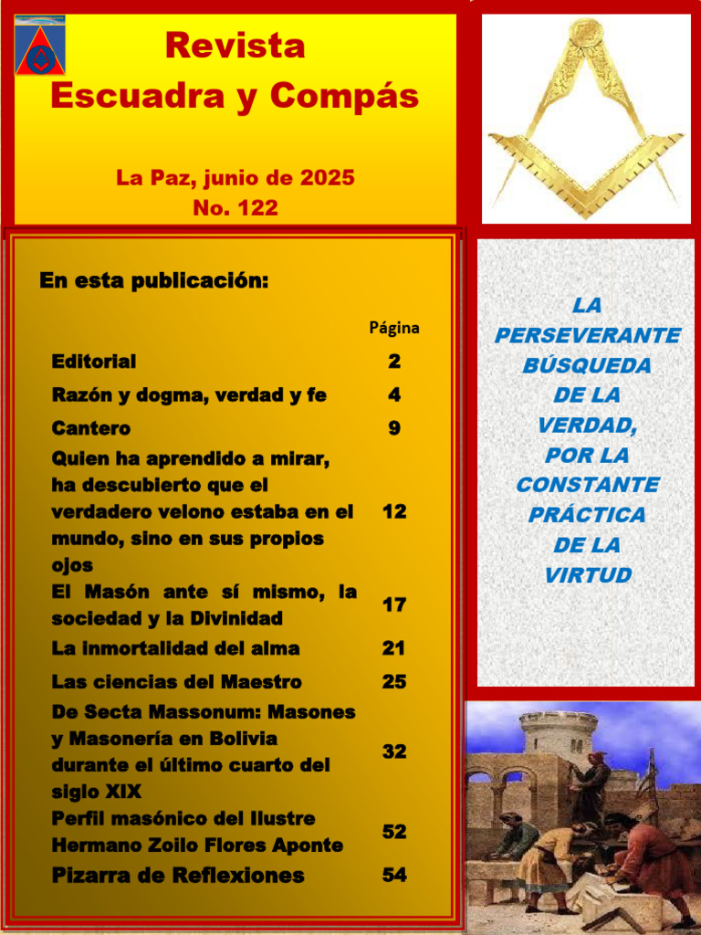 Escuadra y Compas No. 122 | PDF | Masonería | Dios