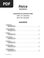 Física - mecânica questões de vestibular 2011