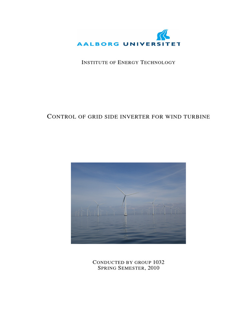 Grid Inverter Control for Wind Turbines | PDF | Power Inverter | Power ...