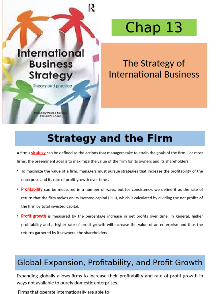 International Business Strategy Insights | PDF | Economies Of Scale ...
