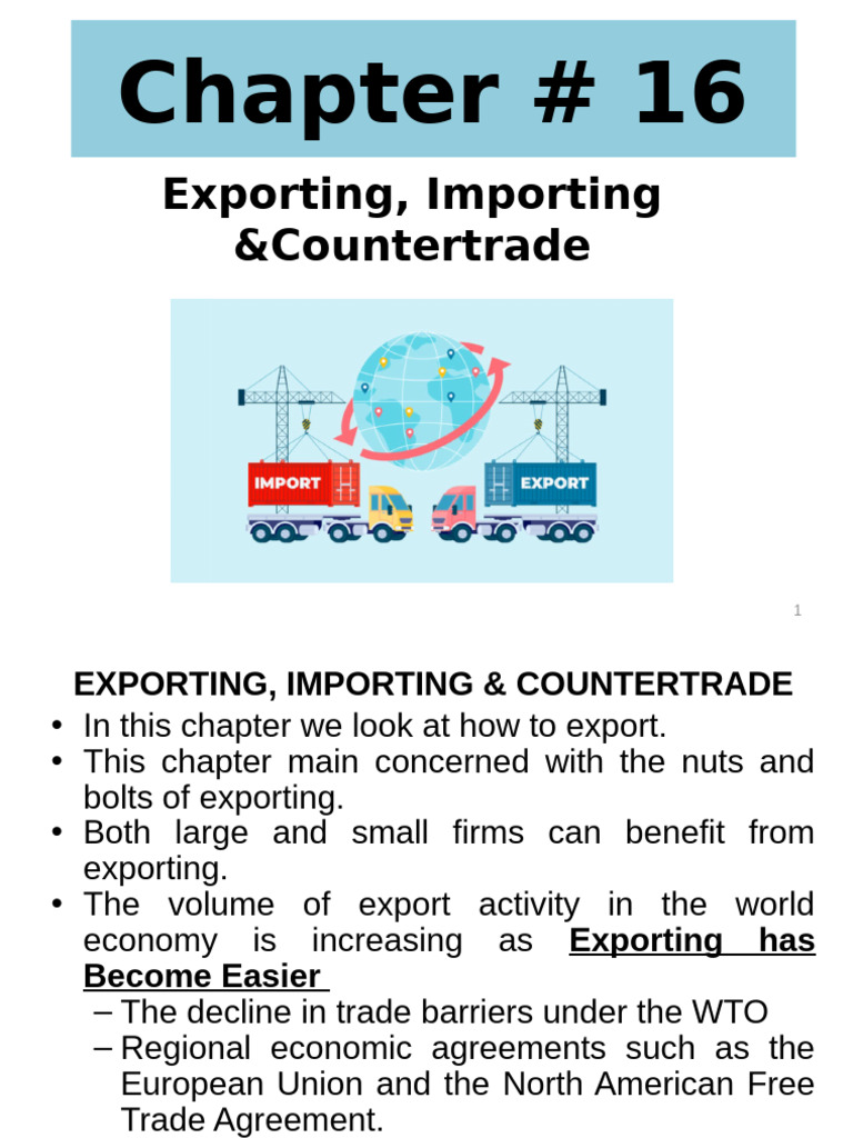Exporting, Importing & Countertrade Guide | PDF | Letter Of Credit ...