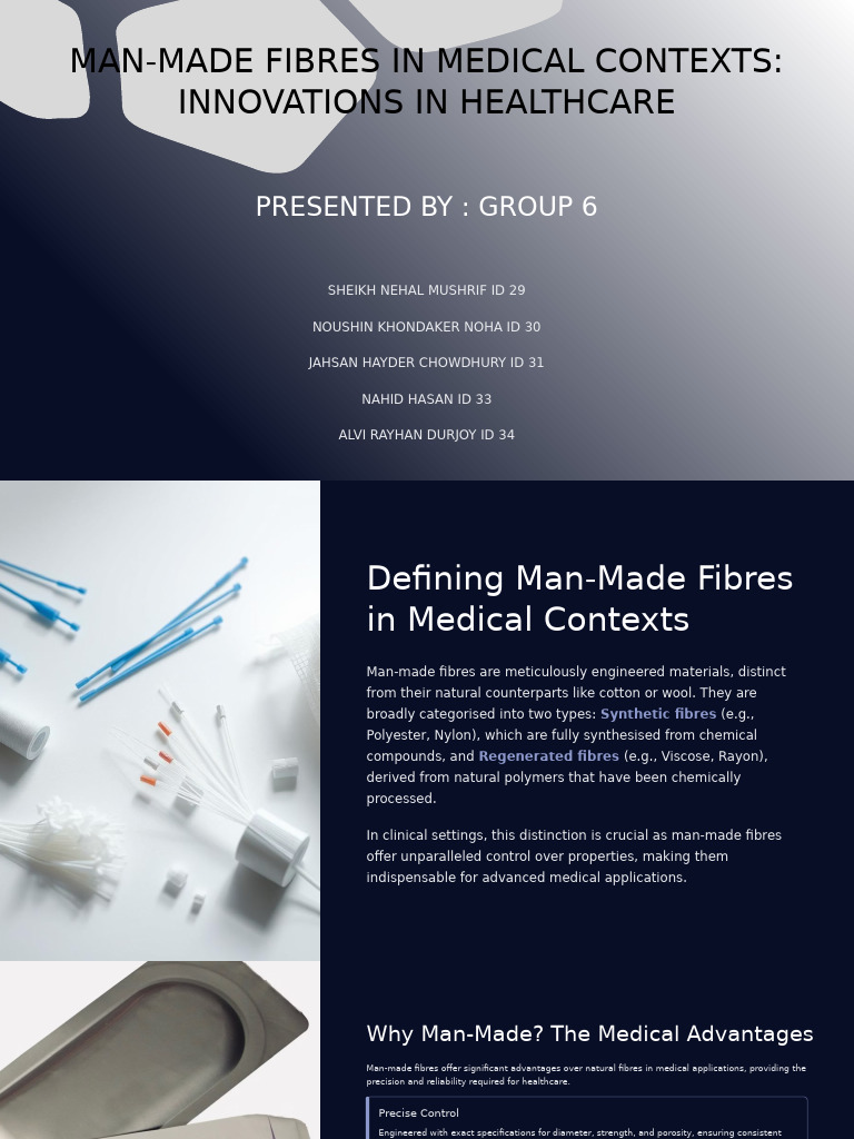 YE Group6 MMTF in Medical Field | PDF | Fibers | Tissue Engineering