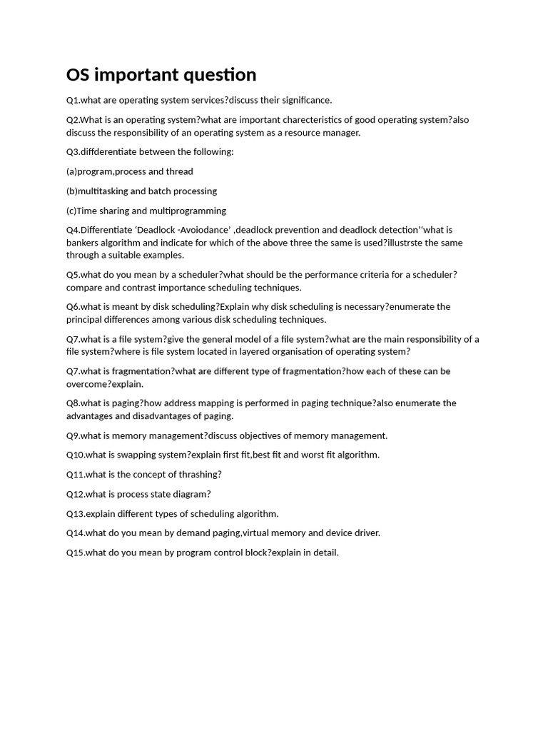 Key Concepts of Operating Systems Explained | PDF
