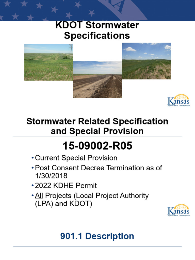 KDOT Stormwater Specifications Guide | PDF | Environmental Engineering ...