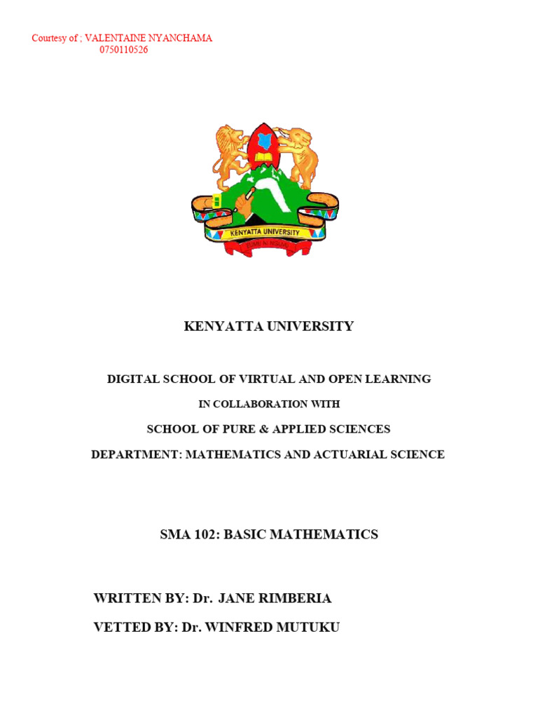 Sma 102 Module Courtesy of Halima | PDF | Quadratic Equation ...