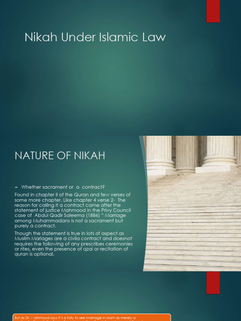 Understanding Nikah in Islamic Law | PDF | Marriage | Quran