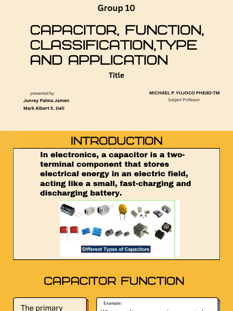 Capacitor Functions and Applications Guide | PDF | Capacitor | Power Supply