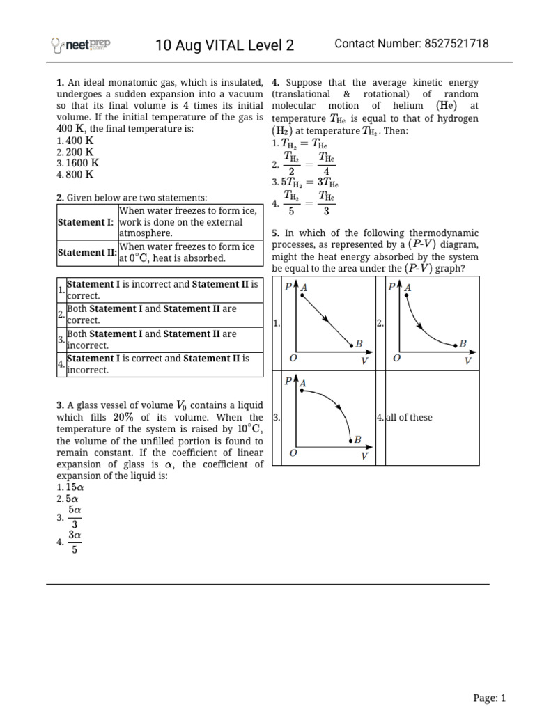 10 Aug Vital Level 2 | PDF | Pancreas | Distillation