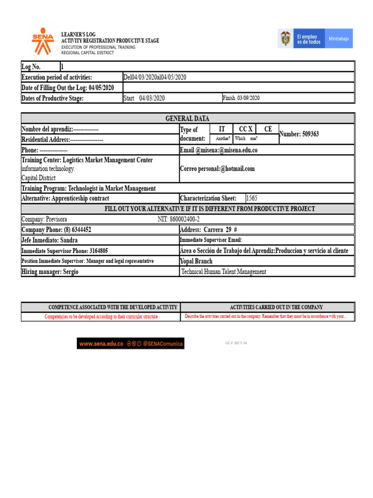 LOG FORMAT | PDF
