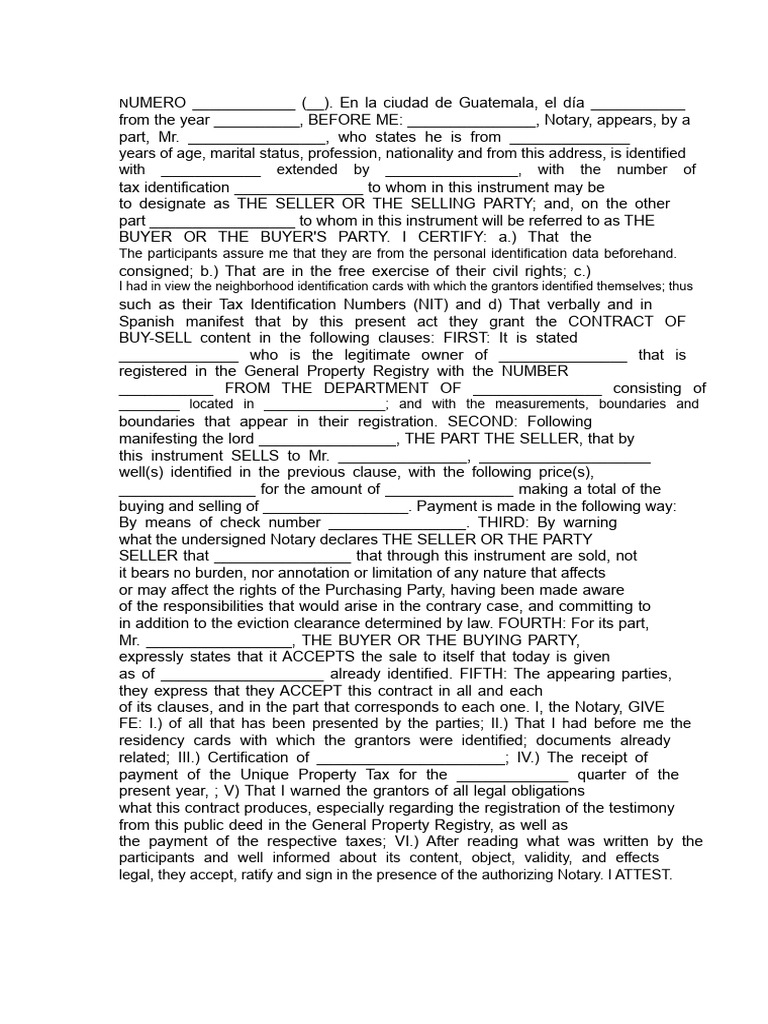 Buy-Sell and Construction Contract Template | PDF | Conveyancing | Payments