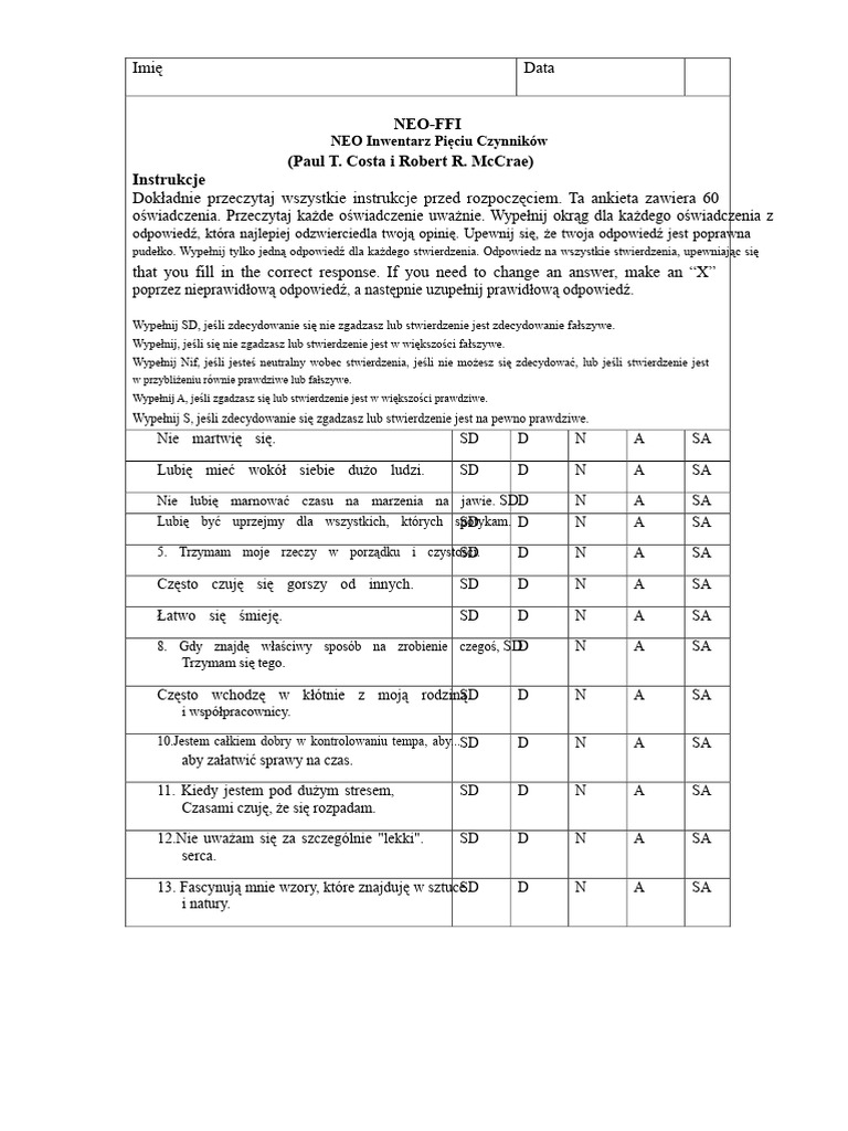 NEO Ffi | PDF